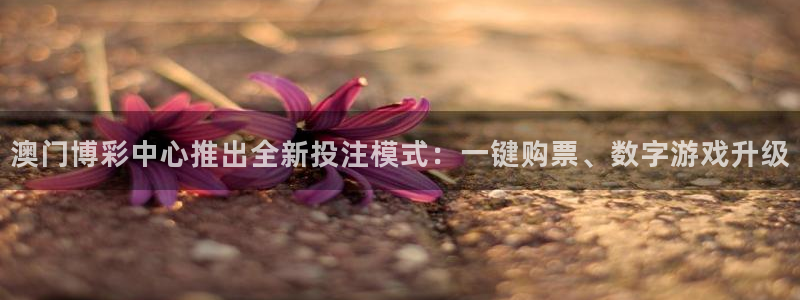 壹号国际app免费下载安装：澳门博彩中心推出全新投注模式：一键购票、数字游戏升级